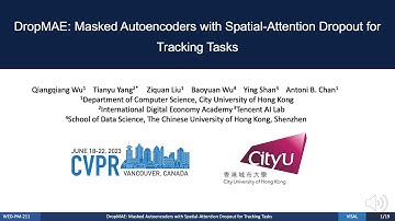 DropMAE: Masked Autoencoders with Spatial-Attention Dropout forTracking Tasks