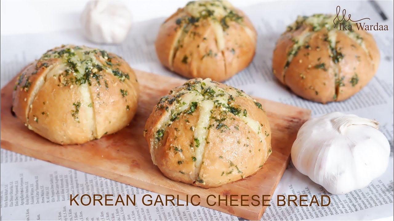 Korean Garlic Cheese Bread Roti Kekinian Enak Banget Korean Street