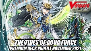 The Tides Of Aqua Force Cardfight Vanguard Premium Deck Profile November 2021