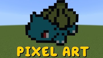 Minecraft Pixel Art Tutorial - Bulbasaur (Pokémon #001)