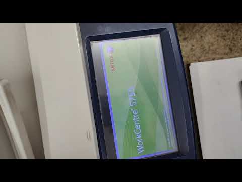 Xerox 5755 work centre white display and colour display issue red green blue