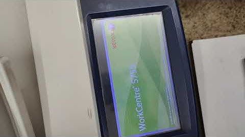 Xerox 5755 work centre white display and colour display issue red green blue