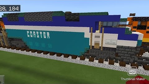 Minecraft Coaster Train F59PHI locomotive tutorial