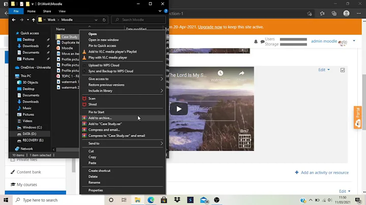 How to Upload Folder in Moodle