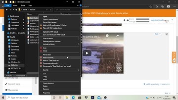 How to Upload Folder in Moodle