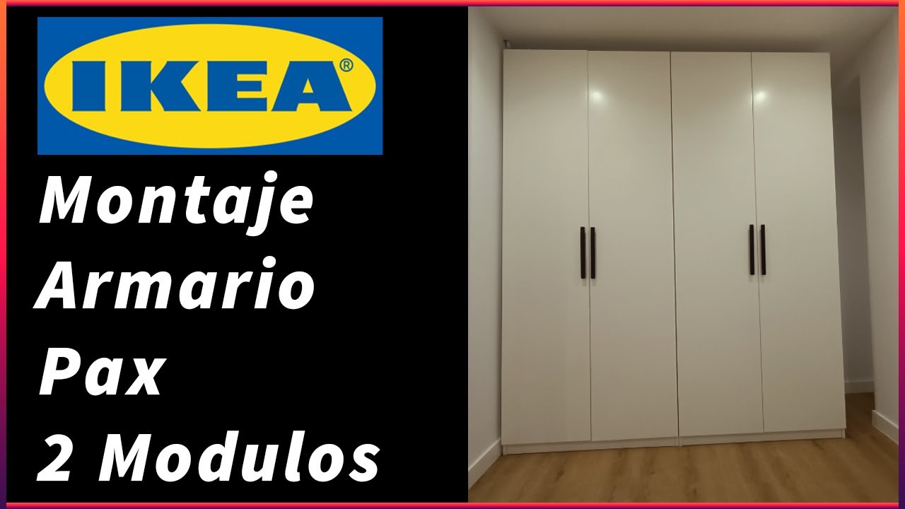 Cómo montar armario PAX de IKEA - Puertas Abatibles 2023 - YouTube