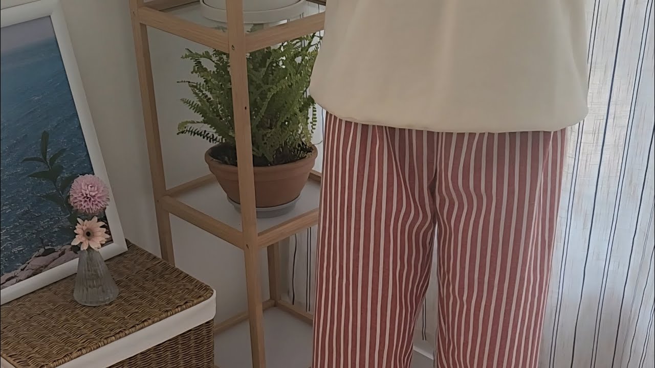 한 마로 파자마바지 만들기