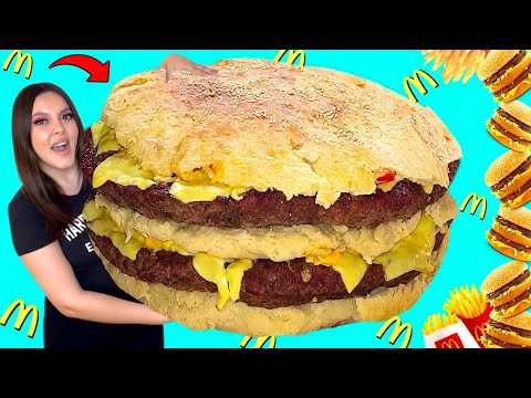 صنعت أكبر برجر في العالم وزنه صاااادم