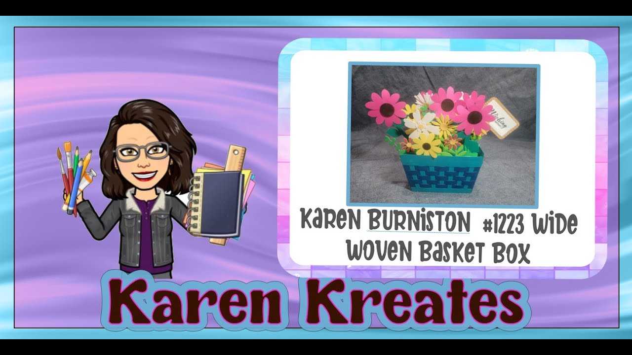 Karen Burniston #1223 wide woven basket - YouTube
