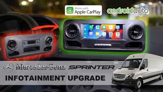 Best Upgrade for Mercedes Benz Sprinter 10.25 ANDROID Apple CarPlay Android Auto Google Maps Waze screenshot 2