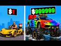 $1 to $1,000,000,000 LAMBORGHINI BOAT CAR in GTA 5!