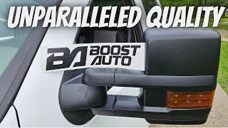 BOOST AUTO Extendable Tow Mirrors Install & Review: 20072014 Chevrolet Silverado
