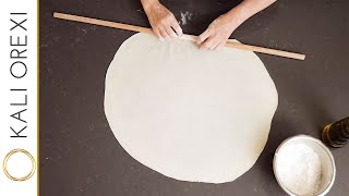 Fillo 101 - How To Make Your Own Fillo Pastry Using 2 Methods | KALI OREXI