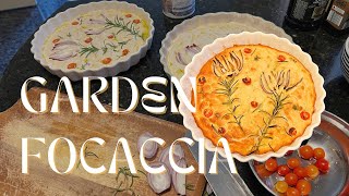 How To Make Garden Focaccia 🍅🥖🌱