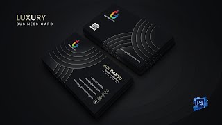 How to create a Luxury Business Card Design in Adobe Photoshop