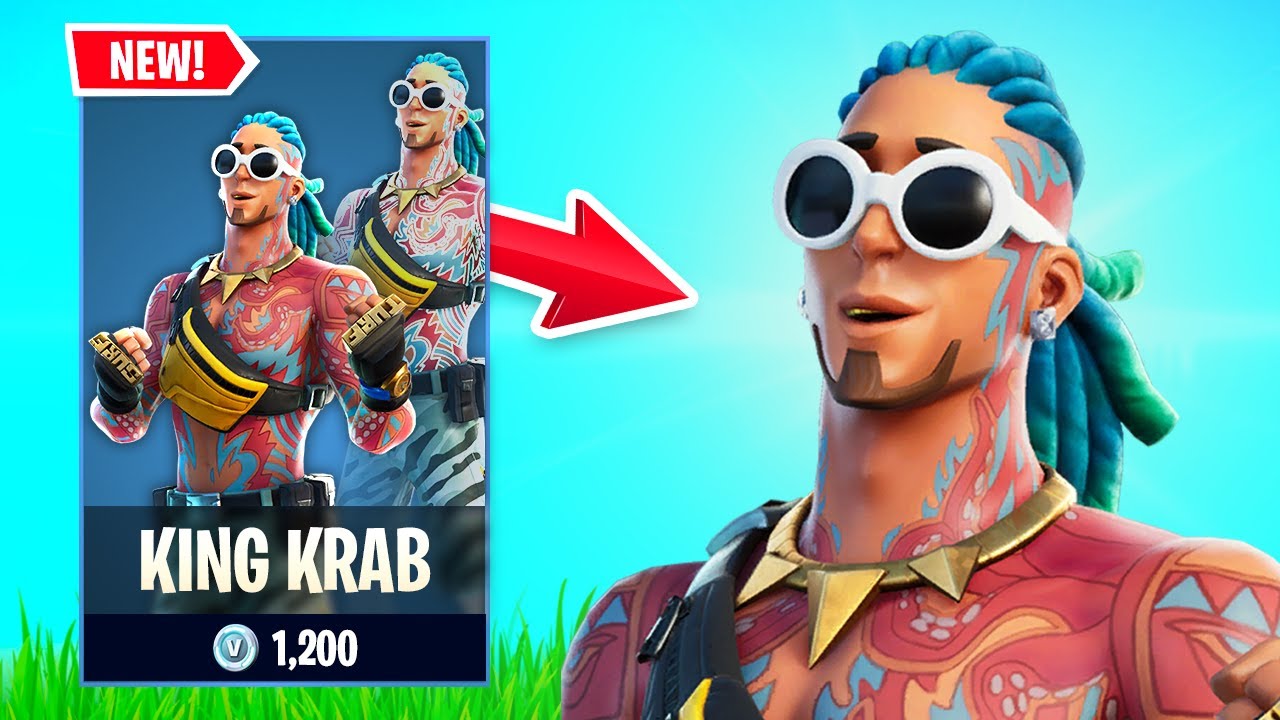 NEW KING KRAB Skin Gameplay in FORTNITE! YouTube