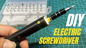 I Made Rechargeable Screwdriver from PVC Pipe and Mini Gear Motor at Home