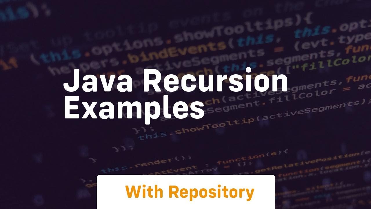 java recursion examples - YouTube
