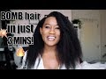 3 minute hair style! The best damn afro clip-ins ever! 😃 ++ GIVEAWAY WINNERS