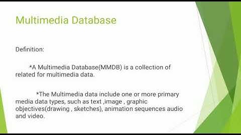DBMS-MULTIMEDIA DATABASE