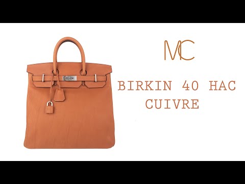 Hermes Birkin 40 Bag HAC Cuivre Taurillon Saddle Leather Brushed Palla –  Mightychic