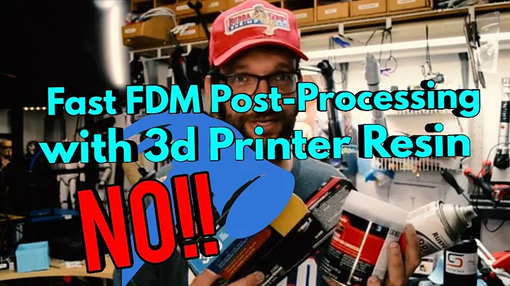 Super Fast FDM Post-Processing with 3d Printer Resin