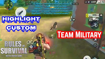 Highlight Custom Team Military | Rules of Survival