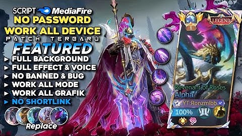NEW! Script Skin Alpha Legend Revenant of Roses No Password | Full Effect & Voice - Latest Patch