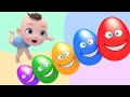 5 Surprising Eggs Bingo música colorida Learn Sing A Song! Infantil Nursery Rhymes