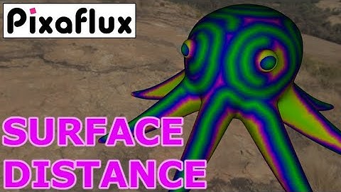 Create a Procedural Surface Texture with distance to paint strokes in PixaFlux