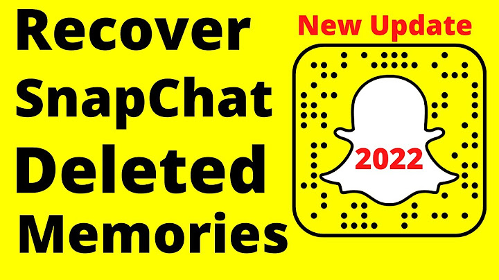 How to get deleted snap memories back