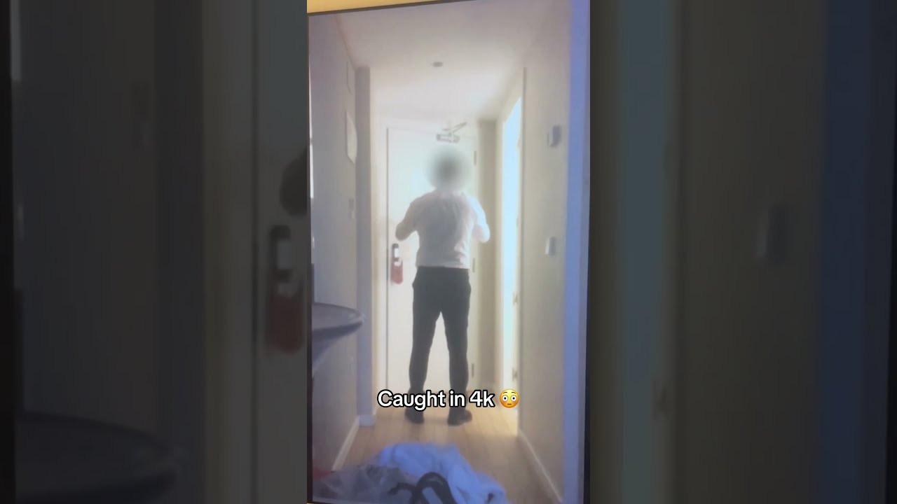 Shocking Moment A Hotel Receptionist In Benidorm Was Caught Allegedly Sniffing Guest S Underwear