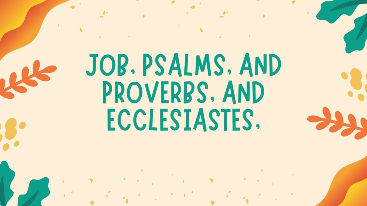 The Books in the Old Testament | Music Only | LDS Primary Song