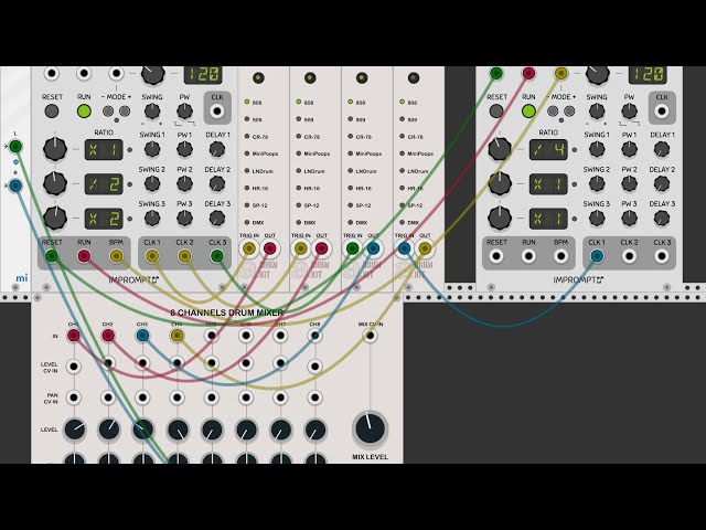 miRack - Tutorial: how to create a drum pattern