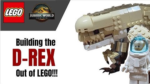 I Built The New D-REX Out Of LEGO!!!