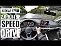 Audi A4 Avant 2.0 TDI (2018) | POV Drive on German Autobahn - Top Speed Drive (60FPS)