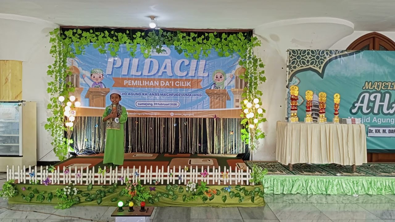 AHMAD NASHIRUL HAQ JUARA 1 LOMBA PILDACIL di MASJID KH ANAS MAHFUDZ LUMAJANG, Ahad,22 Februari 2026