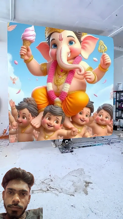 Ganpati Bappa drawing photo #shorts#youtubeshortsX#viralshorts#ganesh#ganpatibappamorya