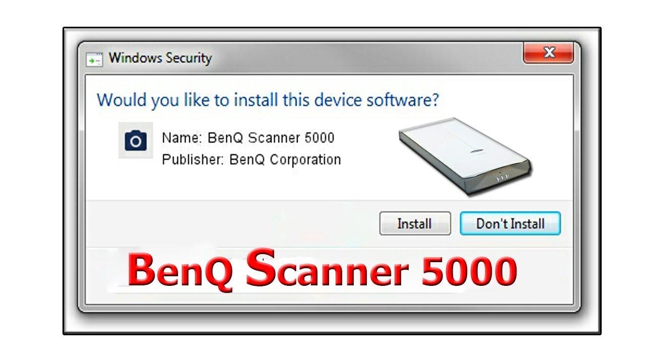 How To Install Benq Scanner 5000 Driver for Windows 7 ...