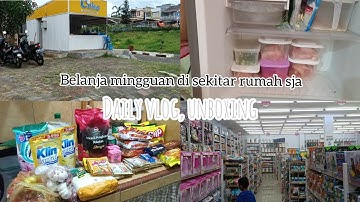 daily vlog || belanja mingguan stock Flezer || aktivitas irt || unboxing