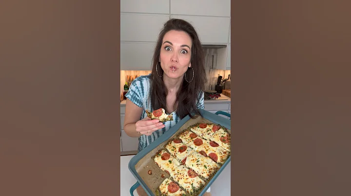 I can’t stop making this Broccoli Crust Pizza #shorts