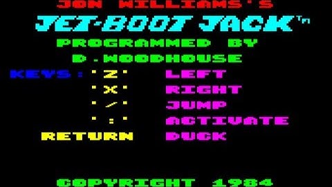 Jet-Boot Jack Review for the Acorn BBC Micro by John Gage