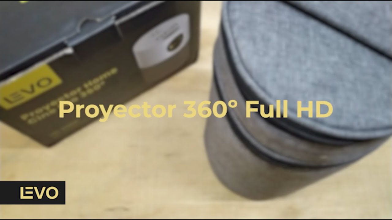 incondicional fuga Entender mal Manual de Uso Proyector Led Portátil 360º Full HD Home Cinema Levo - YouTube