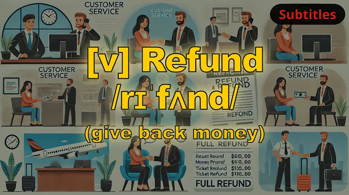 [v] Refund meaning (give back money) with 5 examples