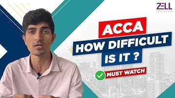 ACCA: How difficult is it? @ZellEducation