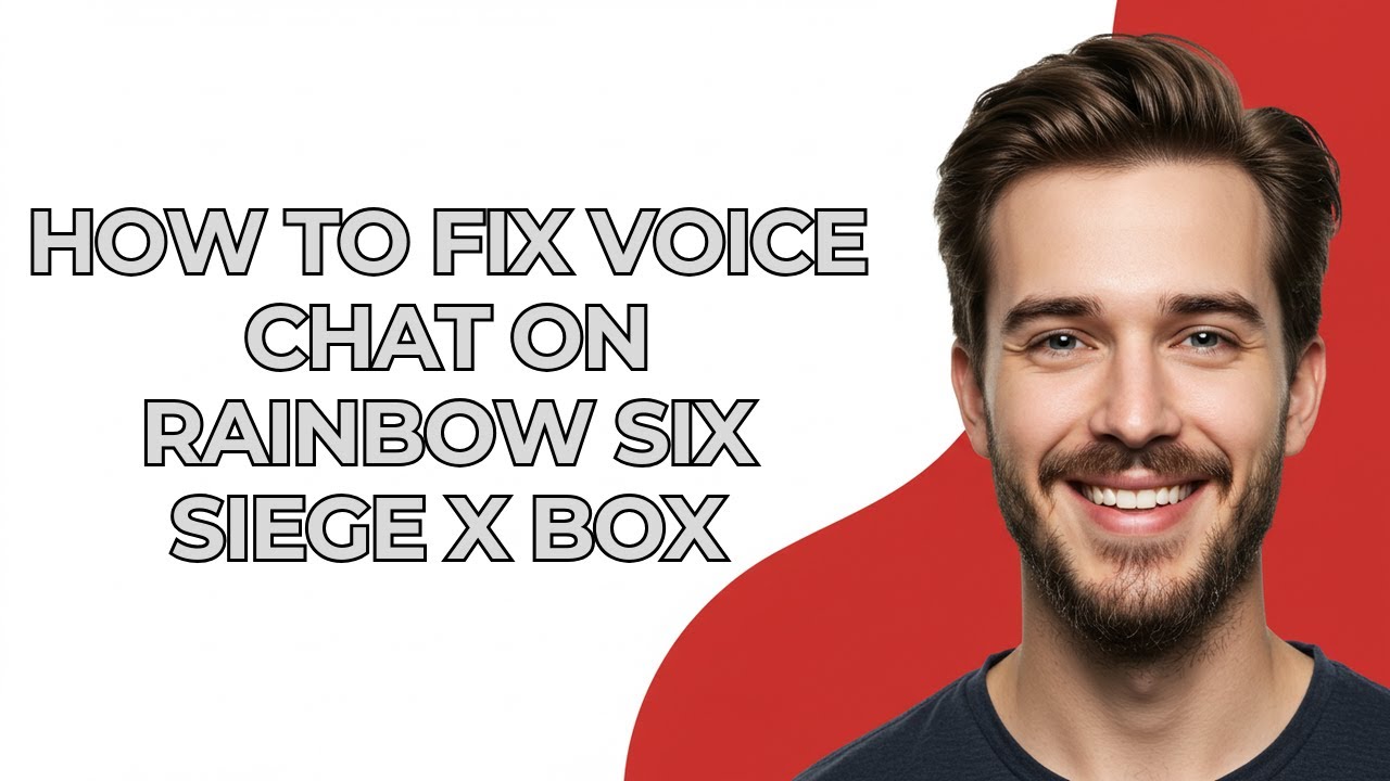 ⁣How To Fix Voice Chat On Rainbow Six Siege X Box