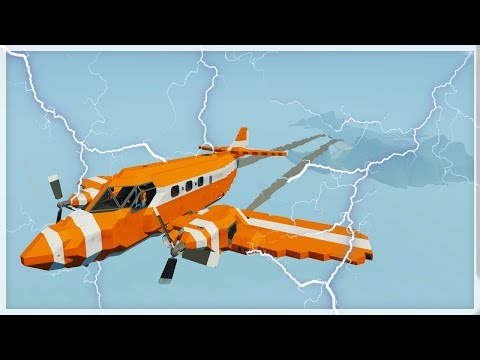 Видео: МОЛНИЯ УДАРИЛА В САМОЛЁТ | КРУШЕНИЕ САМОЛЁТА В STORMWORKS