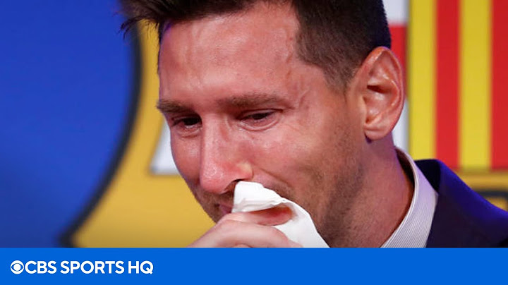 Lionel Messi Crying in an Emotional Goodbye to Barcelona