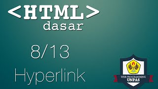 HTML Dasar : Hyperlink (8/13)