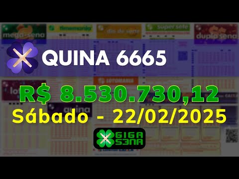 QUINA 6665, Sábado,